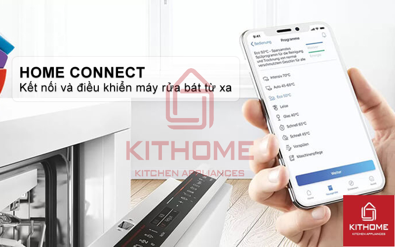 Kết nối và điều khiển máy rửa bát từ xa thông qua công nghệ Home Connect