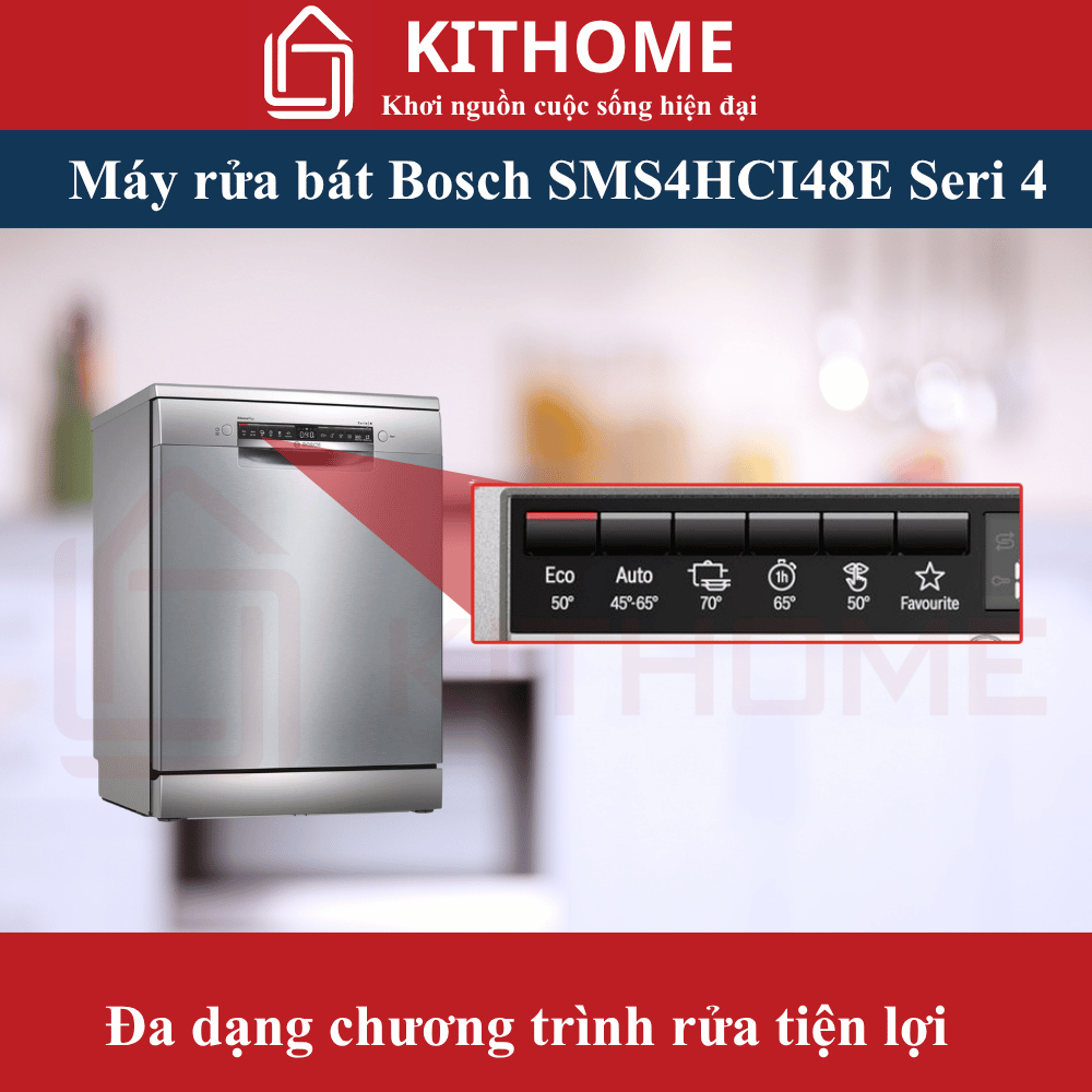 Đa dạng chương trình rửa tiện lợi, đáp ứng mọi nhu cầu sử dụng Đa dạng chương trình rửa tiện lợi, đáp ứng mọi nhu cầu sử dụng