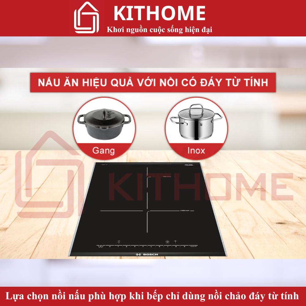 Lựa chọn nồi nấu phù hợp khi bếp chỉ dùng nồi chảo có đáy từ tính