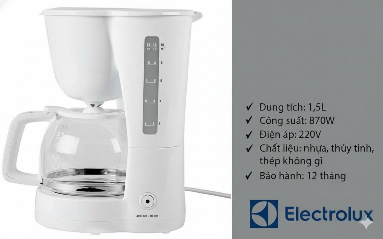 Hiệu suất hoạt động ổn định – Pha cà phê nhanh chóng
