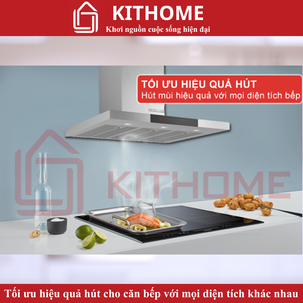 Tối ưu hiệu quả hút cho mọi diện tích bếp