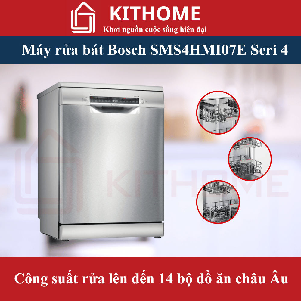 Ưu điểm nổi bật của Máy rửa bát Bosch SMS4HMI07E