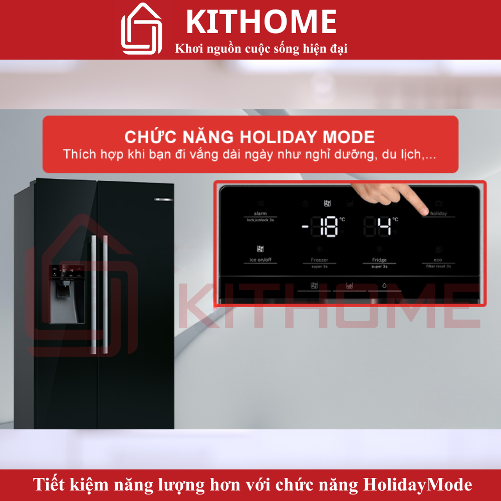 Tiết kiệm năng lượng với chế độ HolidayMode
