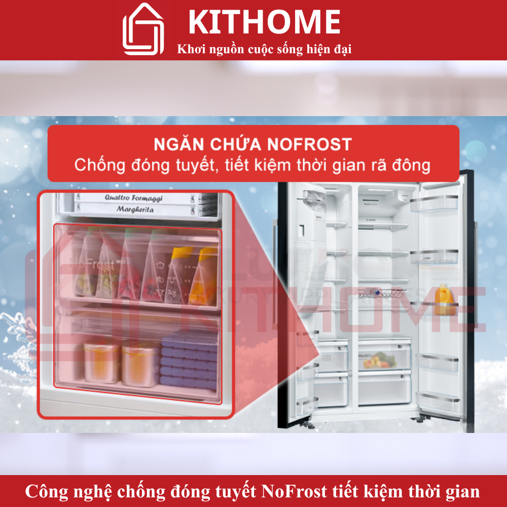 Công nghệ chống đóng tuyết NoFrost tiết kiệm thời gian và công sức