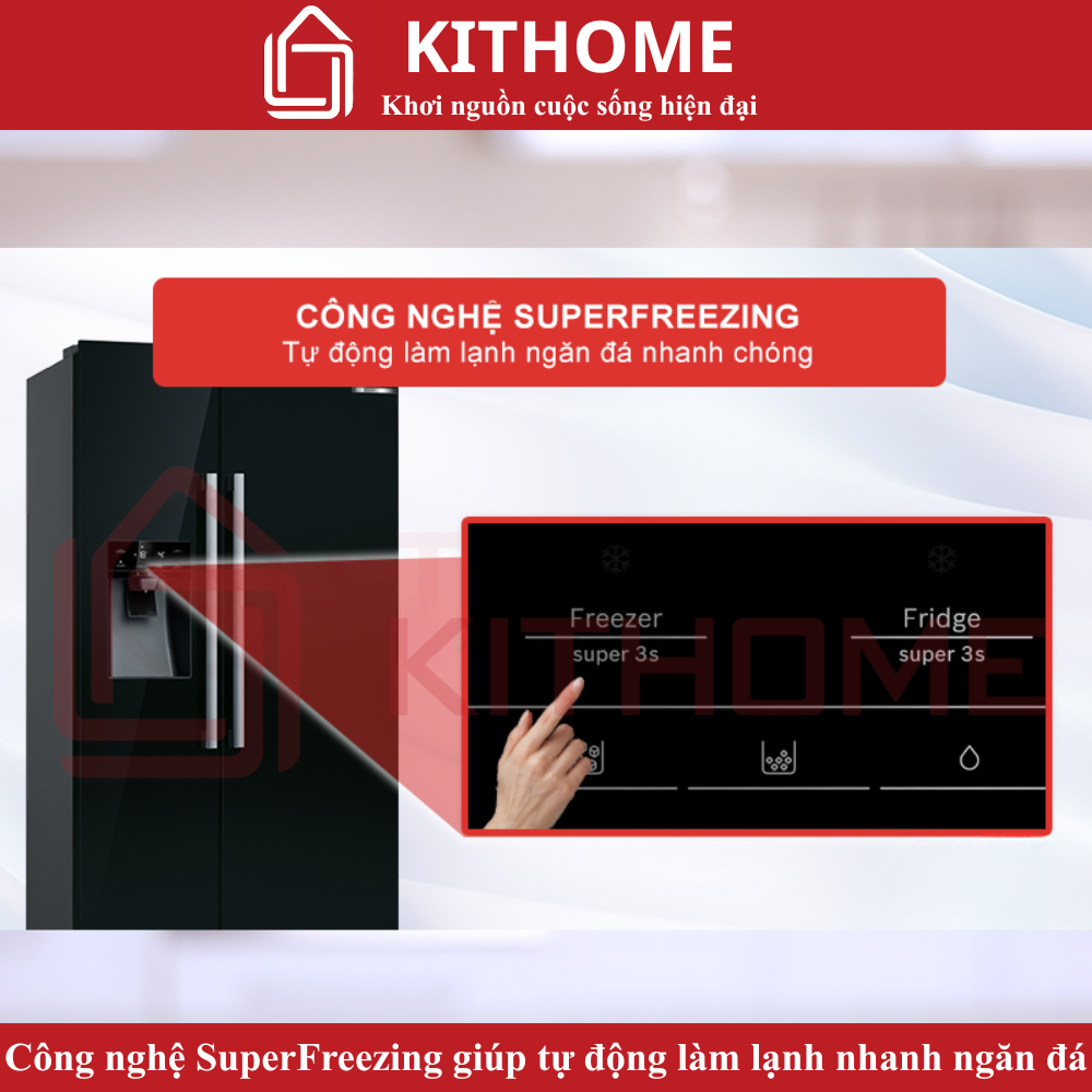 Công nghệ SuperFreezing giúp làm đông nhanh ngăn đá