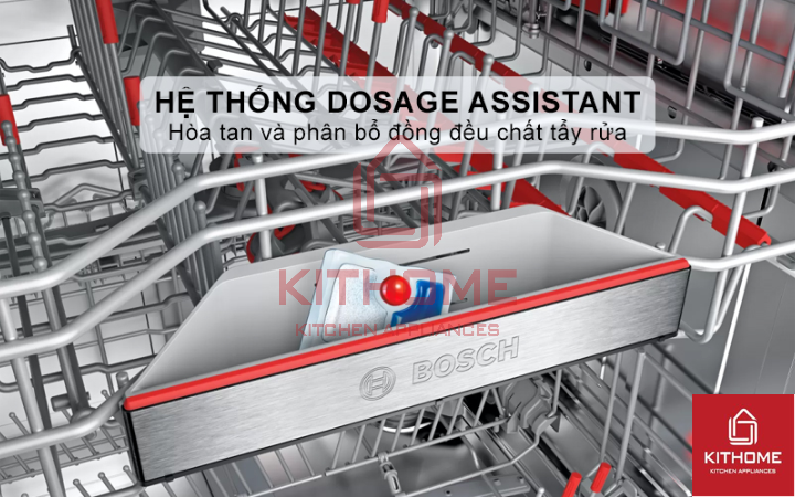 Hệ thống Dosage Assistant định lượng và hòa tan hoàn toàn chất tẩy rửa