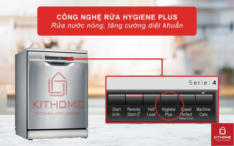 Rửa nước nóng Hygiene Plus giúp diệt khuẩn, bảo vệ sức khỏe.