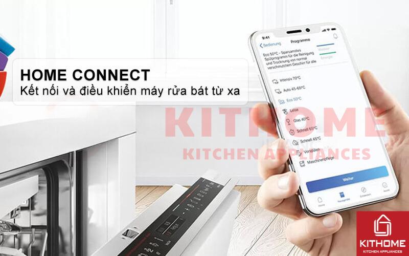 Kết nối và điều khiển máy rửa bát từ xa thông qua Home Connect