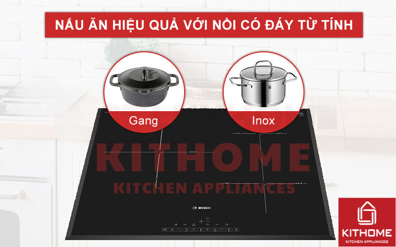 Lựa chọn nồi nấu phù hợp khi bếp chỉ truyền nhiệt nồi chảo đáy từ tính
