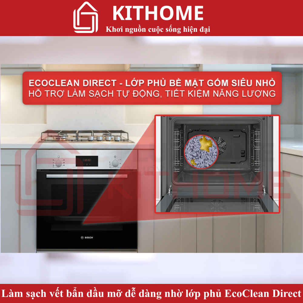 Làm sạch vết bẩn dầu mỡ dễ dàng nhờ lớp phủ EcoClean Direct Làm sạch vết bẩn dầu mỡ dễ dàng nhờ lớp phủ EcoClean Direct