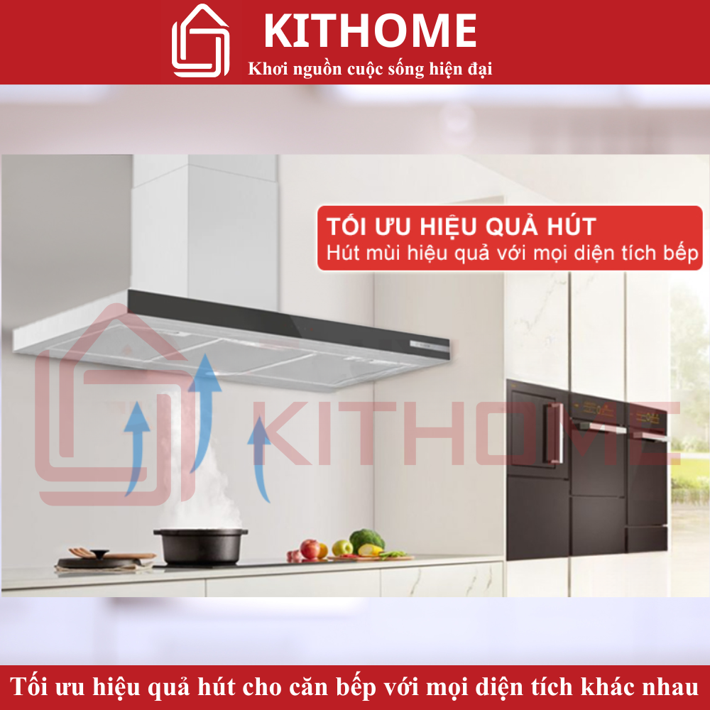 Thích ứng với mọi không gian bếp nhờ hiệu quả hút tối ưu
