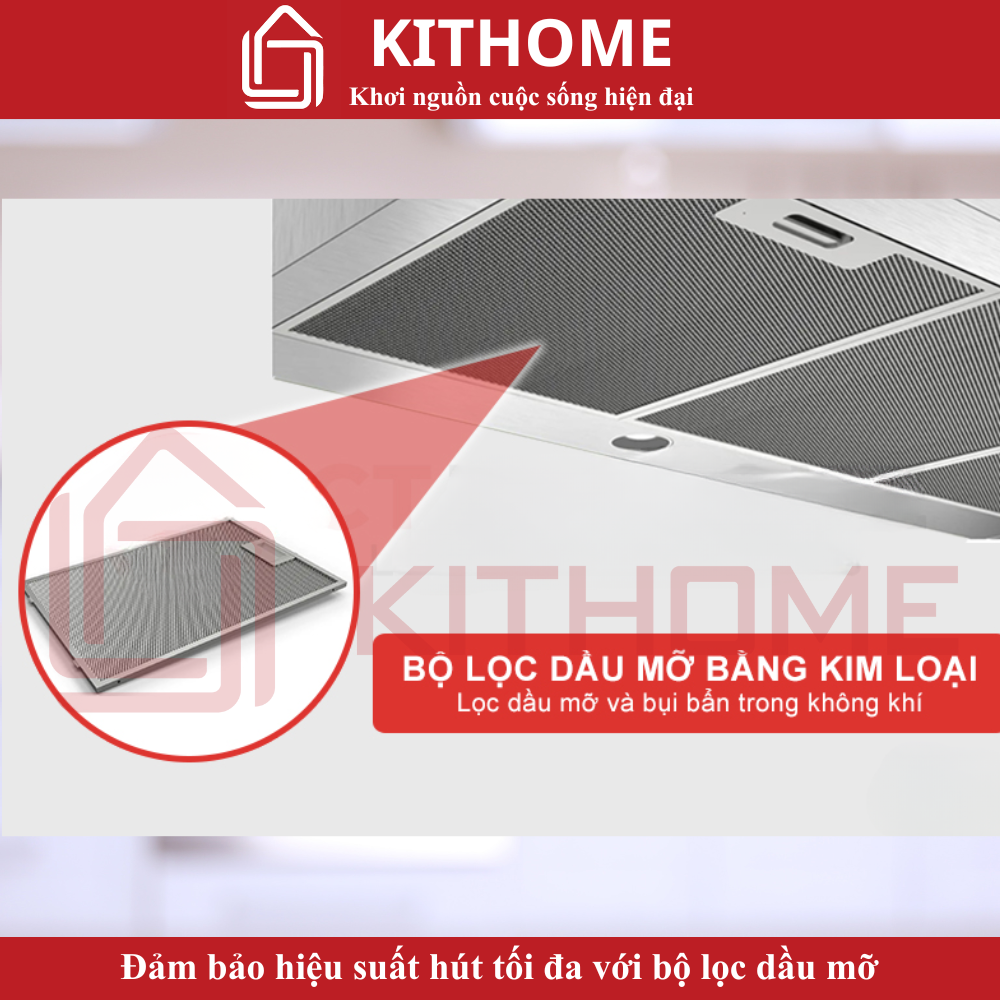 Bộ lọc kim loại đa lớp bảo vệ hiệu suất hút