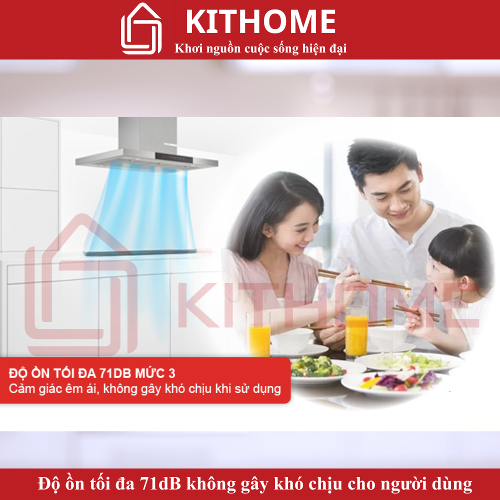 Hoạt động êm ái với độ ồn tối đa 71dB