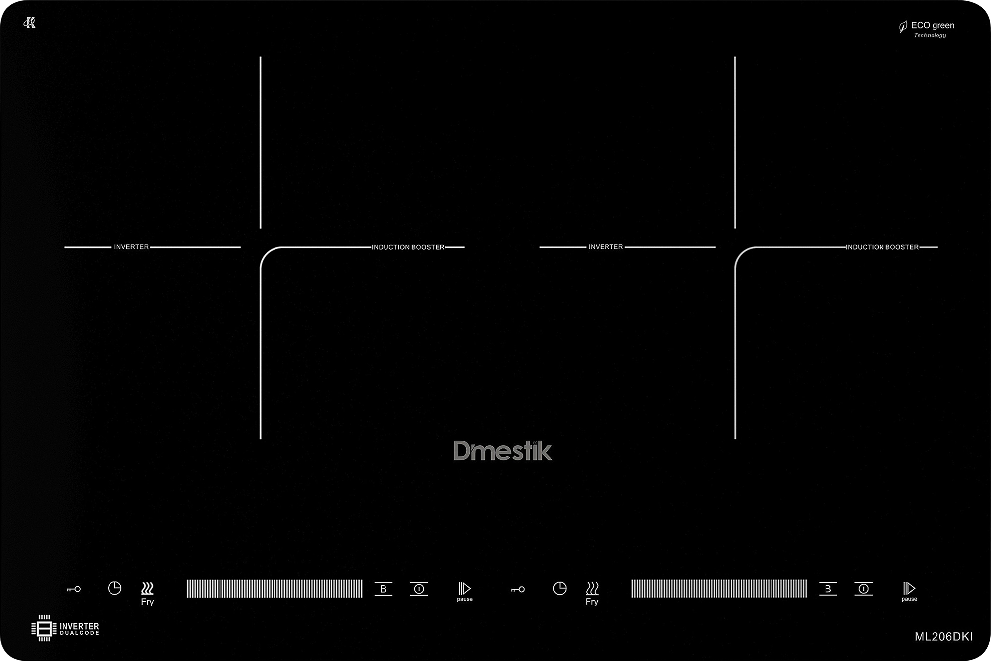 Toàn cảnh - Bếp từ Dmestik ML206DKI Toàn cảnh - Bếp từ Dmestik ML206DKI