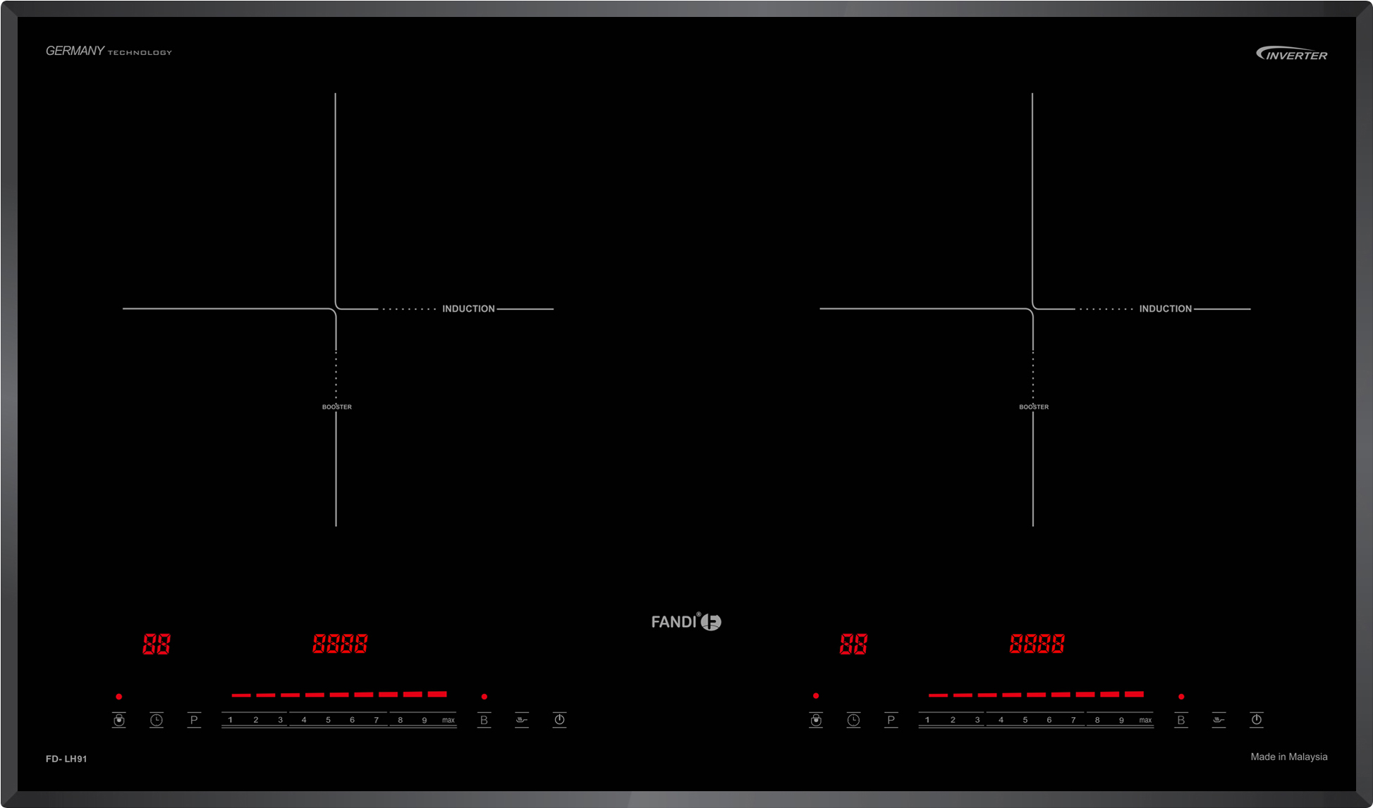 Toàn cảnh - Bếp từ Fandi FD-LH91 - Nhập khẩu nguyên chiếc từ Malaysia Toàn cảnh - Bếp từ Fandi FD-LH91 - Nhập khẩu nguyên chiếc từ Malaysia