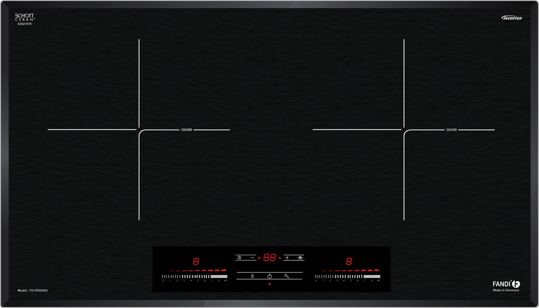 Bếp từ cao cấp | Fandi FD-PID939G | nhập khẩu nguyên chiếc từ CHLB Đức Bếp từ cao cấp | Fandi FD-PID939G | nhập khẩu nguyên chiếc từ CHLB Đức