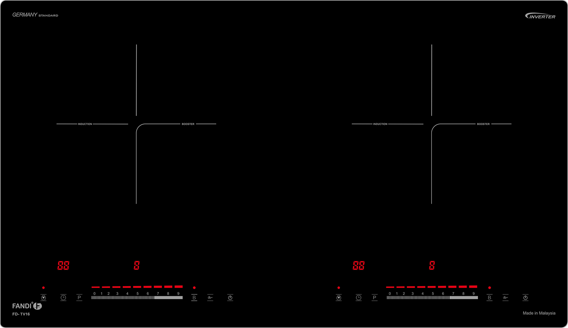 Toàn cảnh - Bếp từ Fandi FD-TV16 - Nhập khẩu nguyên chiếc từ Malaysia Toàn cảnh - Bếp từ Fandi FD-TV16 - Nhập khẩu nguyên chiếc từ Malaysia