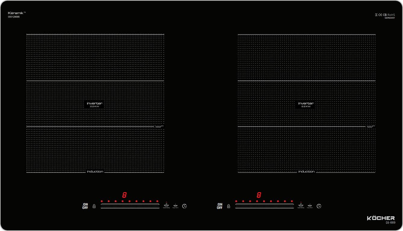 Toàn cảnh - Bếp từ Kocher DI-669 - Nhập khẩu nguyên chiếc từ Malaysia Toàn cảnh - Bếp từ Kocher DI-669 - Nhập khẩu nguyên chiếc từ Malaysia