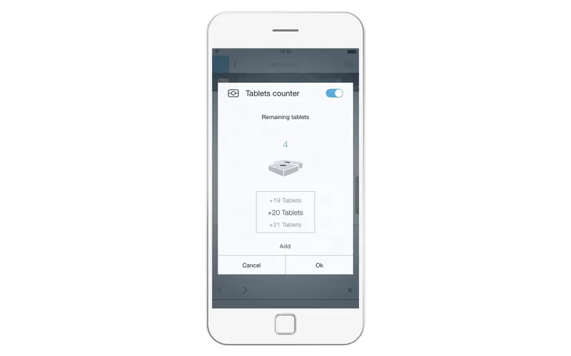 Chức năng đếm và cảnh báo hết viên tẩy rửa trên ứng dụng Home Connect sẽ đăng ký mức tiêu thụ của bạn và tự động thông báo khi bạn chỉ còn 5 viên tẩy rửa