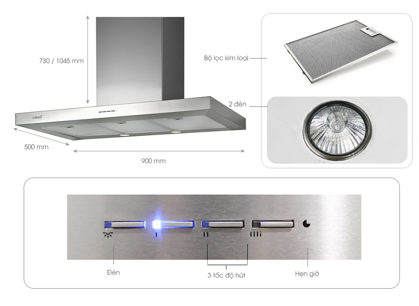 cau tao may hut mui cata sygma 90