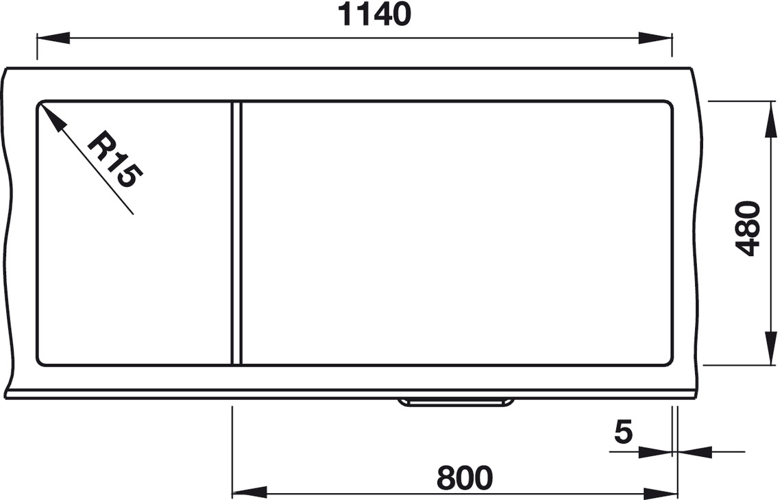 Chậu đá Blancozia 8S 565.76.659