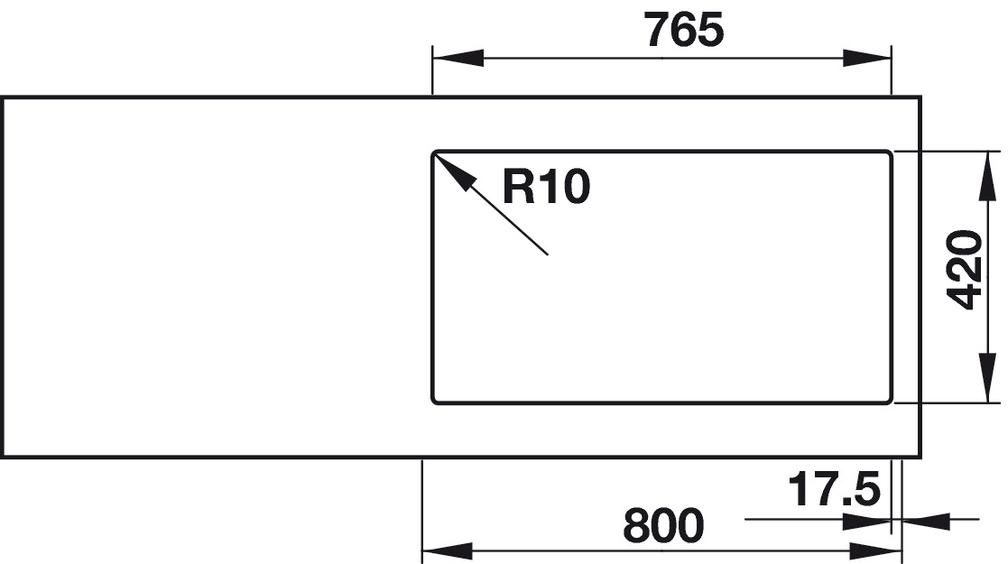 Chậu rửa Blanco QUATRUS R15 285/435-IU 570.27.169