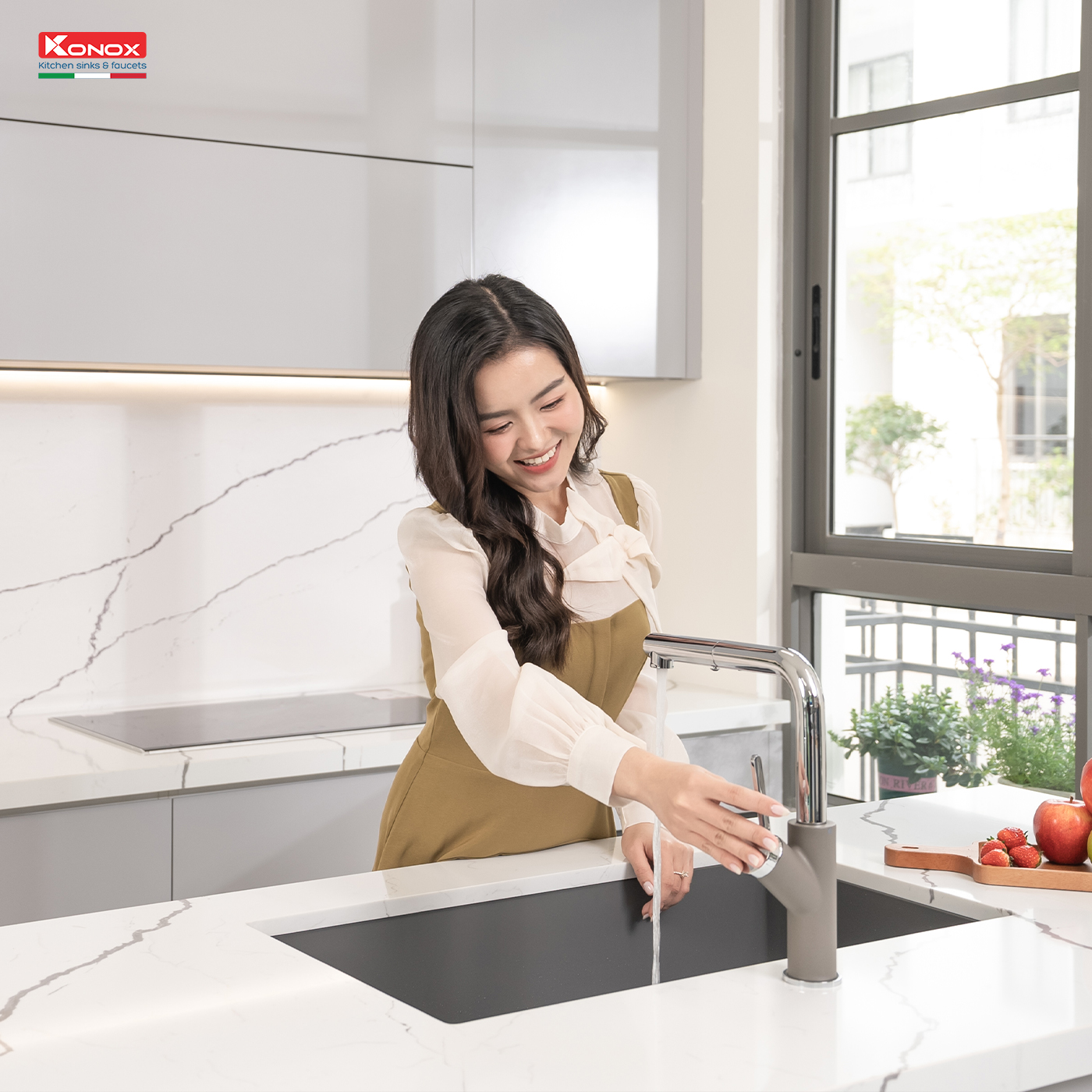 chau-rua-bat-da-1-ho-konox-naros-mau-xam-3 Chậu rửa Konox Naros 760S Grey