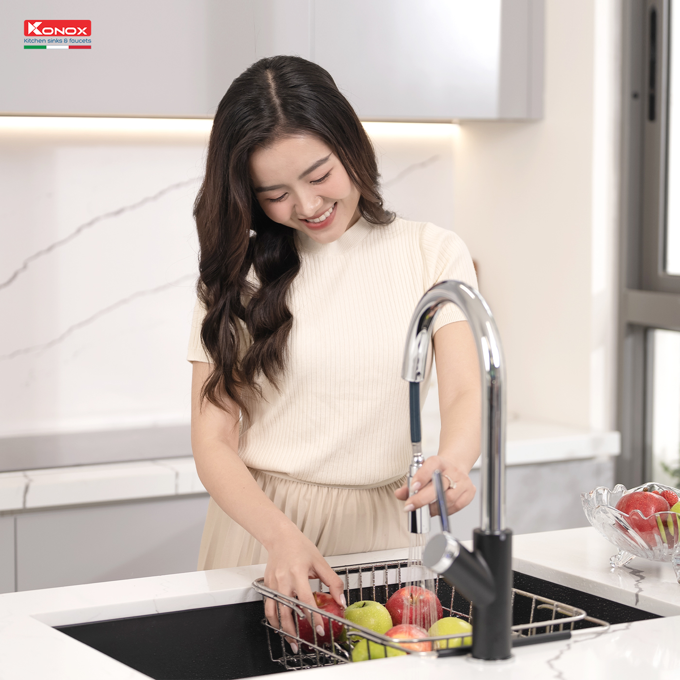 chau-rua-bat-da-granite-1-ho-konox-naros-mau-den-5 Chậu rửa Konox Naros 760S Black