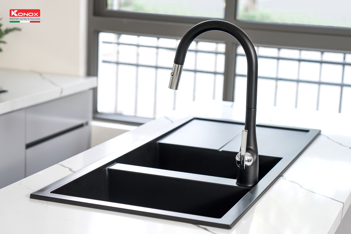 Chậu rửa Konox Livello Smart 1160 Black