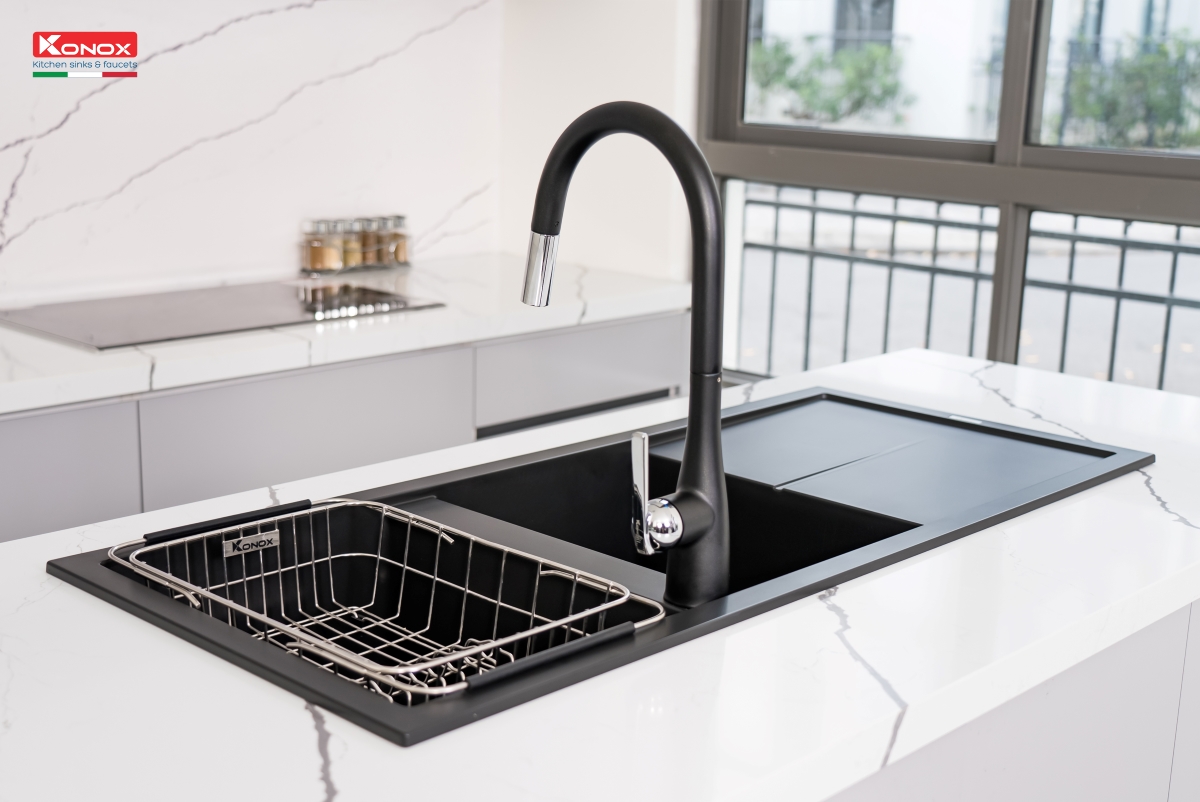Chậu rửa Konox Livello Smart 1160 Black