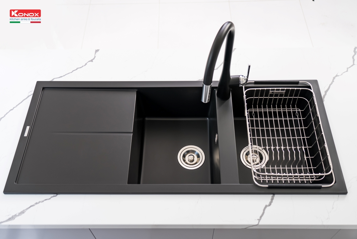 Chậu rửa Konox Livello Smart 1160 Black