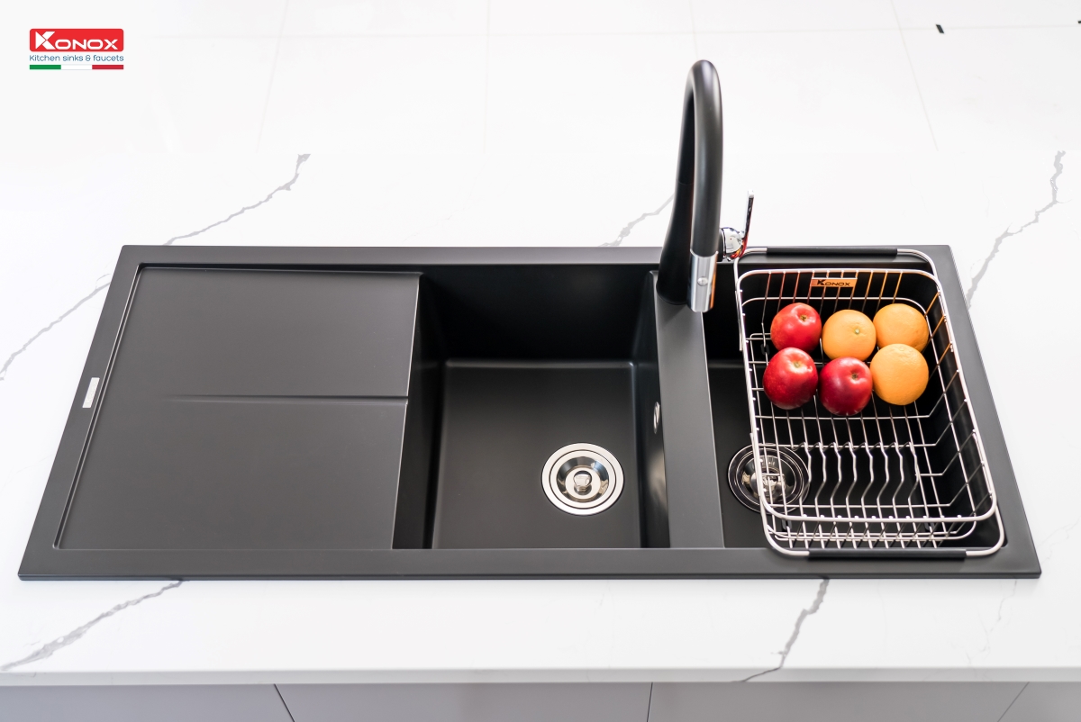 Chậu rửa Konox Livello Smart 1160 Black
