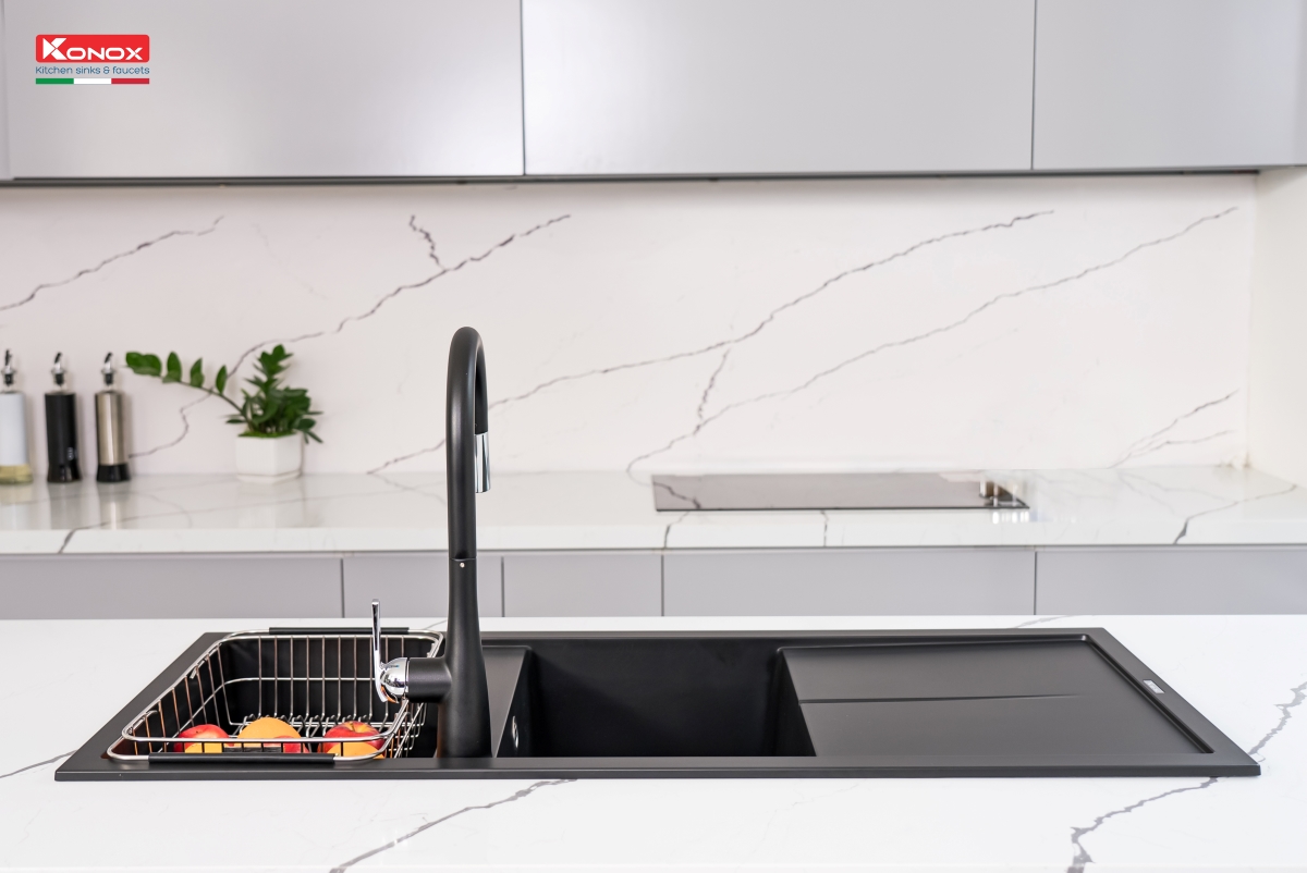 Chậu rửa Konox Livello Smart 1160 Black