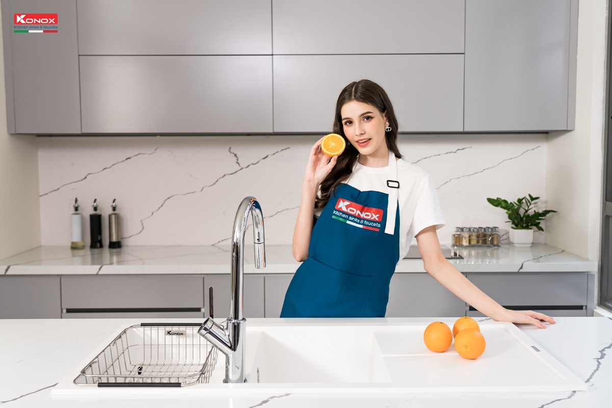 Chậu rửa Konox Livello Smart 1160 White Silver