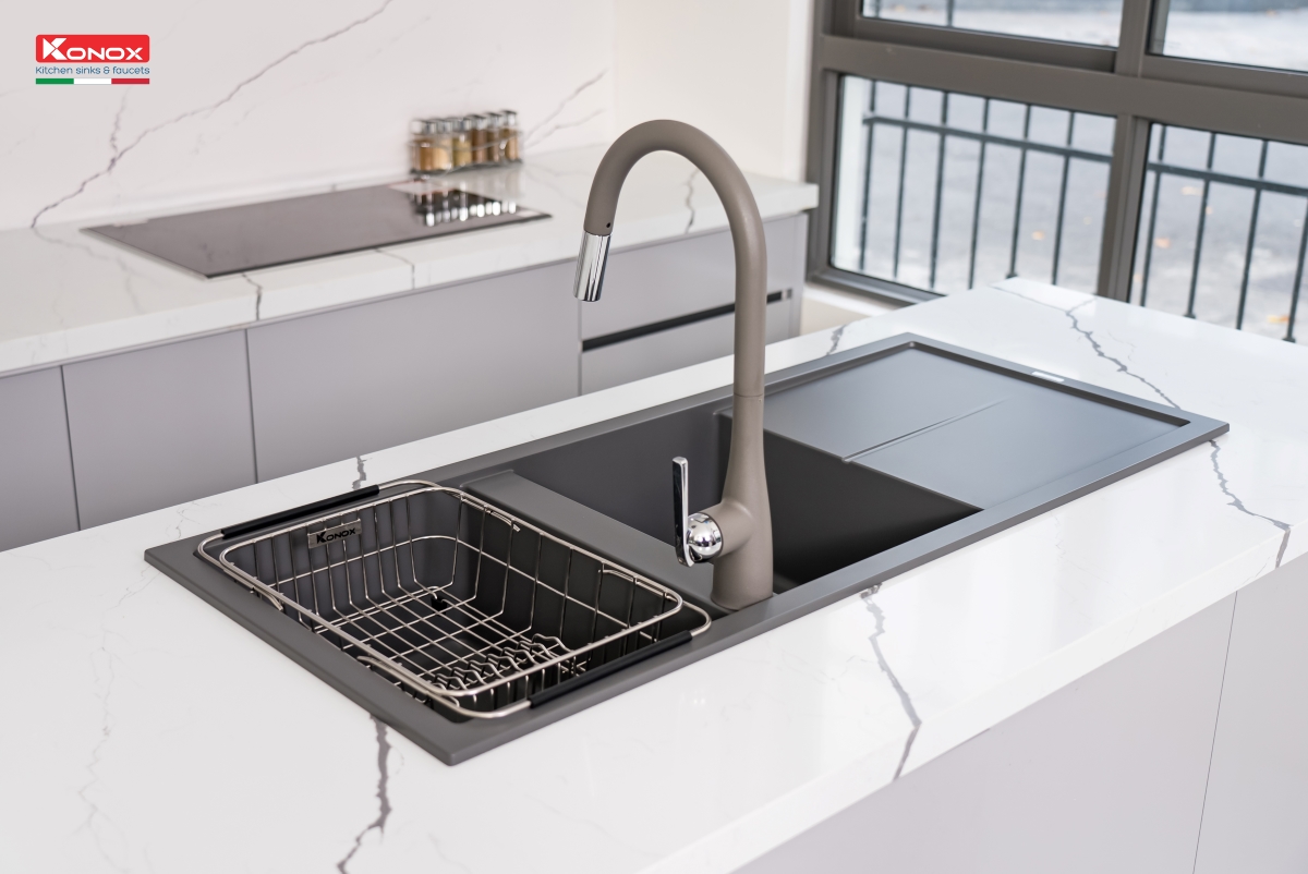 Chậu rửa Konox Livello Smart 1160 Grey