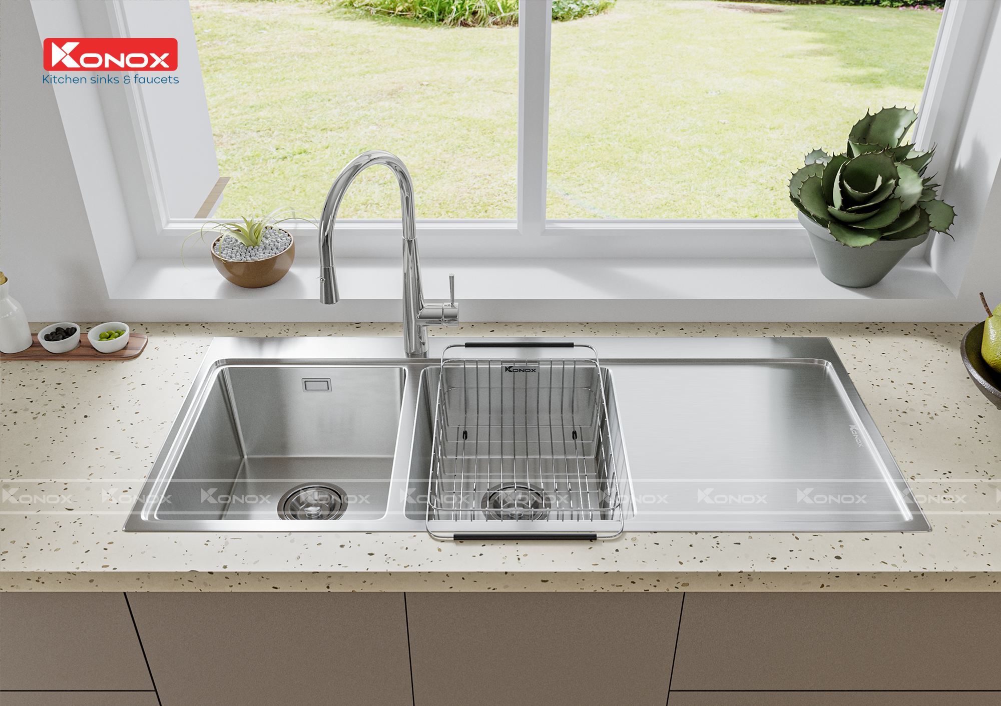 Chậu rửa Konox Turkey Sink Miro 1160