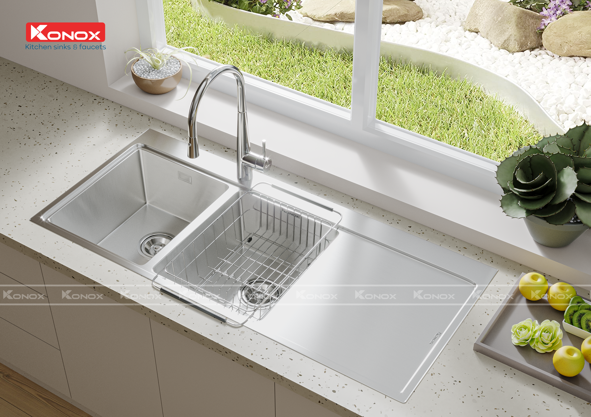 Chậu rửa Konox Turkey Sink Miro 1160