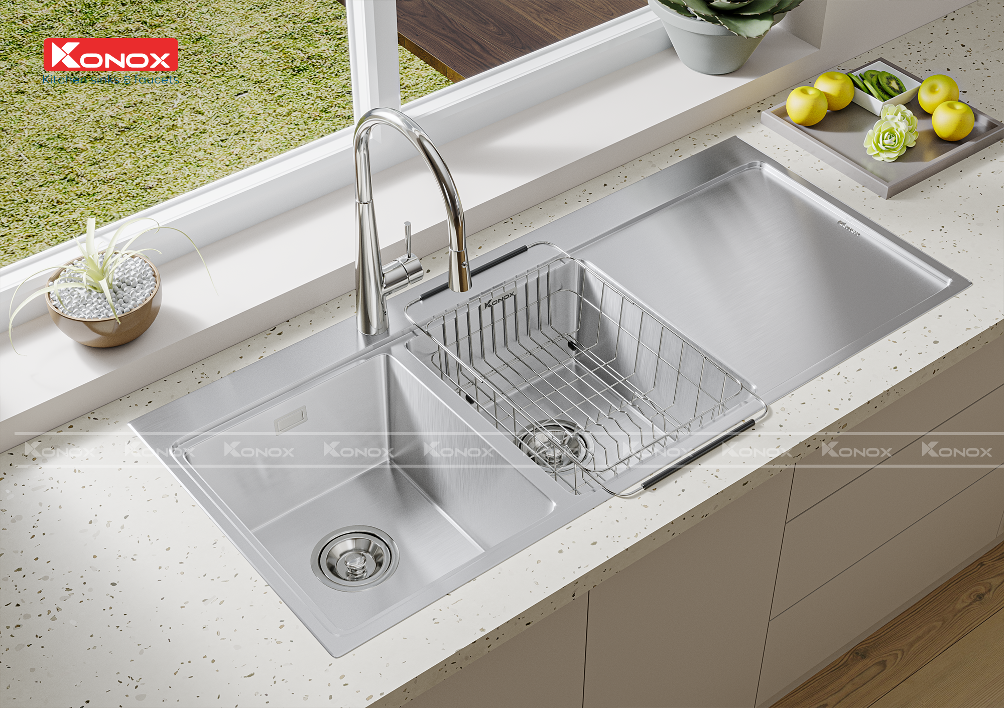 Chậu rửa Konox Turkey Sink Miro 1160