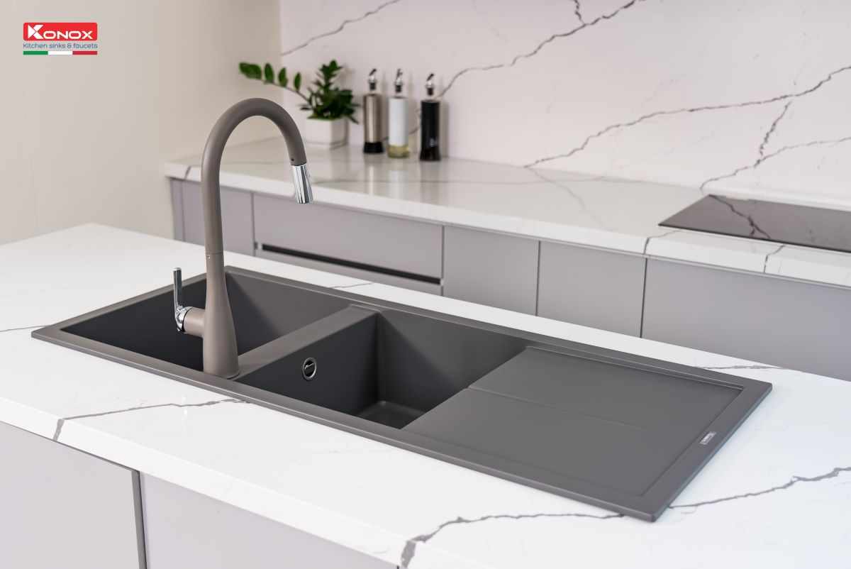Chậu rửa Konox Livello Smart 1160 Grey