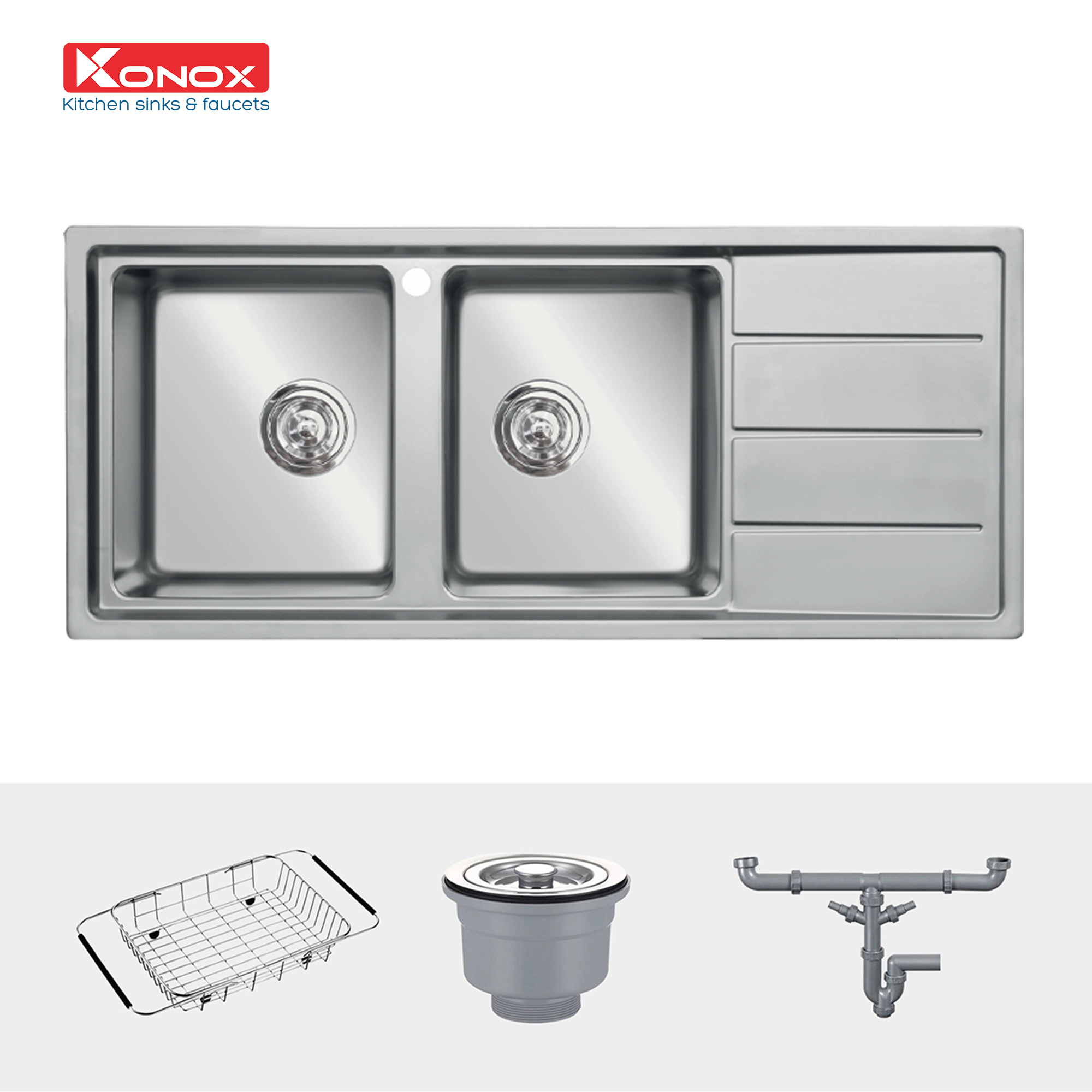 Chậu rửa Konox Turkey Sink Beta 1160 - Bàn Phải