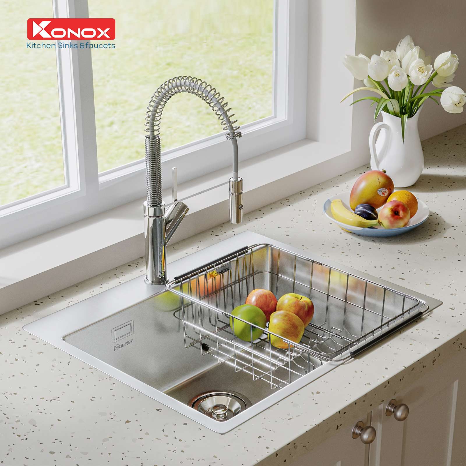 Chậu rửa Konox Turkey Sink Neron 600