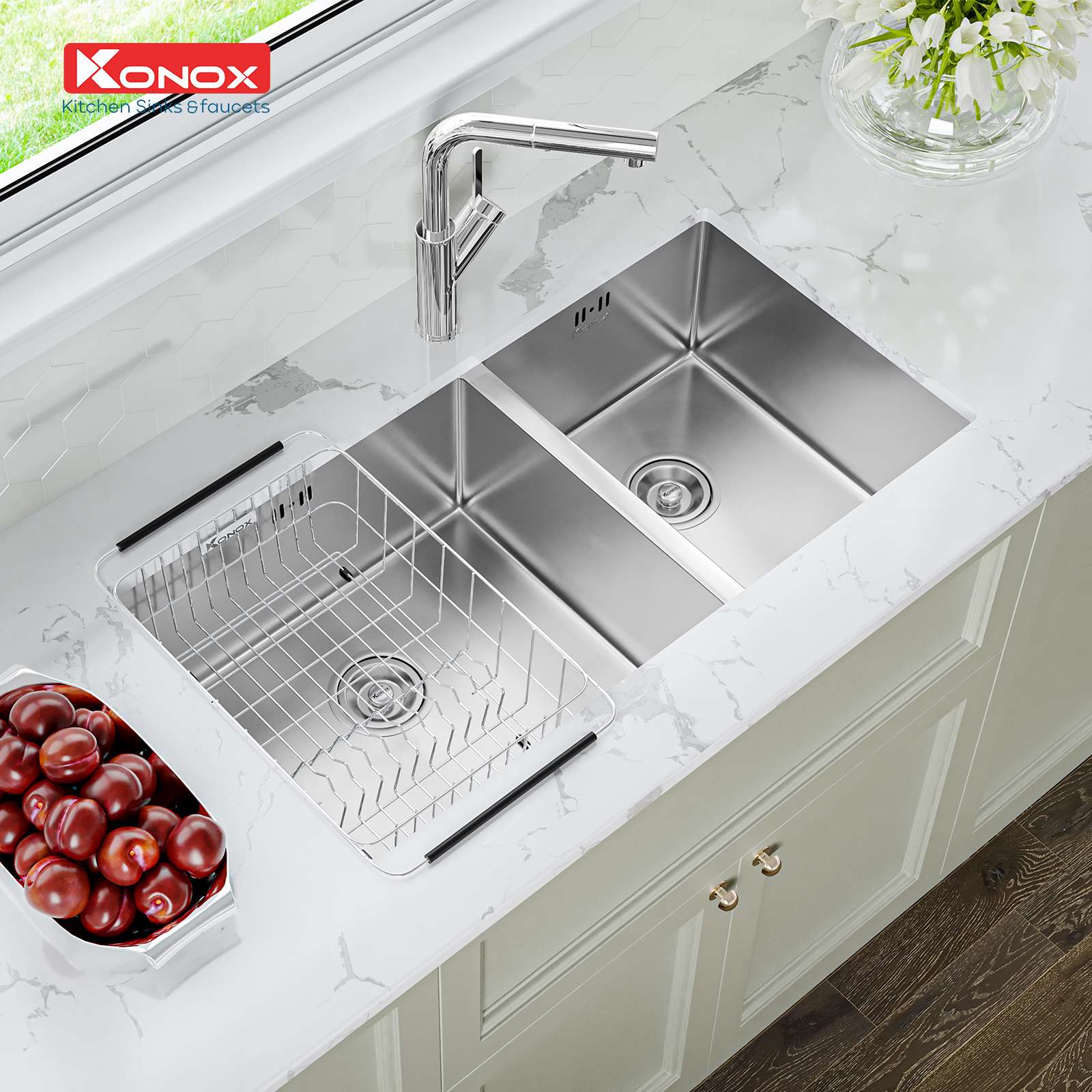 Chậu rửa Konox Cube 8144DU