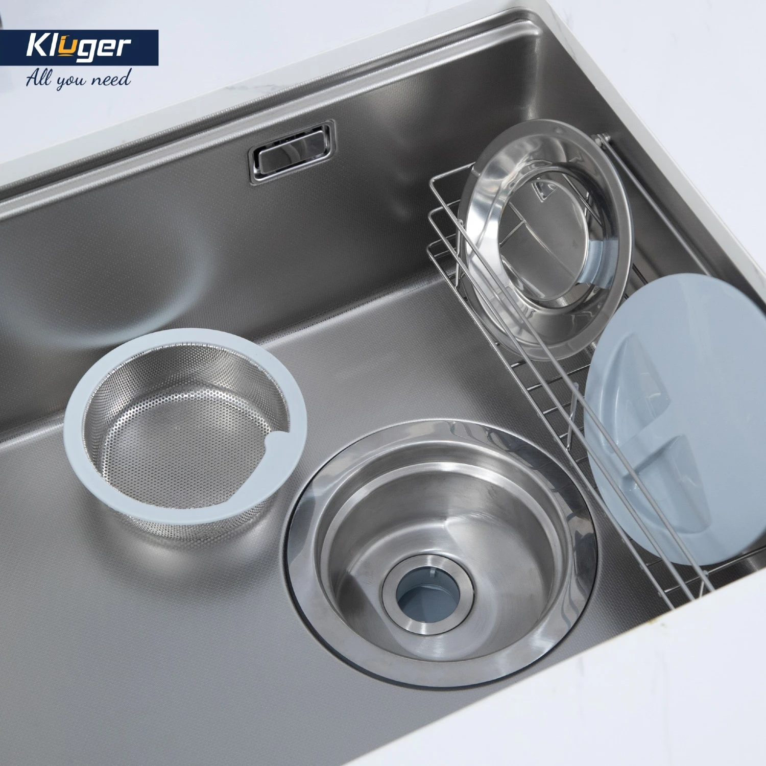 Sử dụng chậu rửa bát, bồn rửa chén Kluger sẽ luôn khô ráo và dễ dàng làm sạch