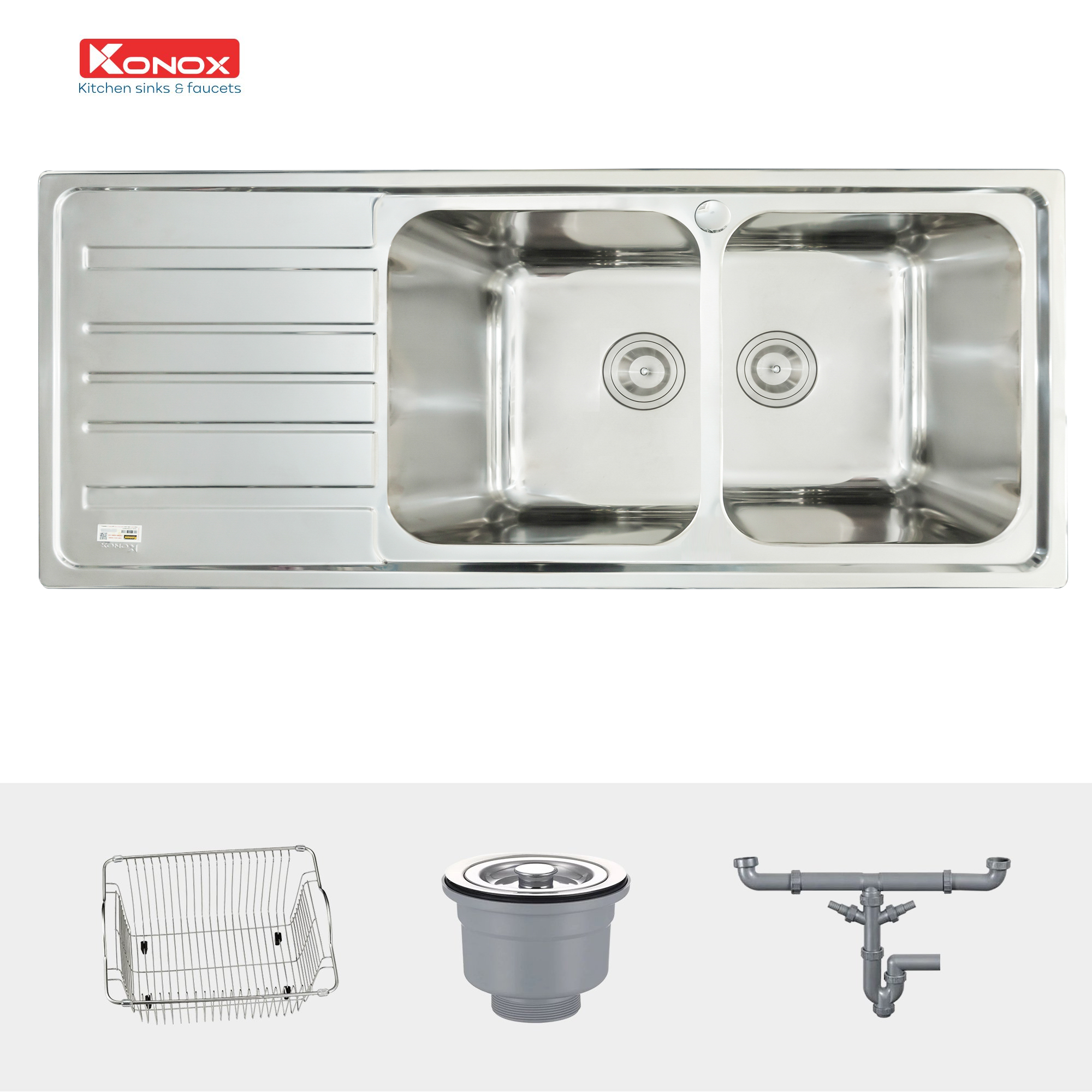 Chậu rửa Konox Artusi KS11650 1D - Bàn trái