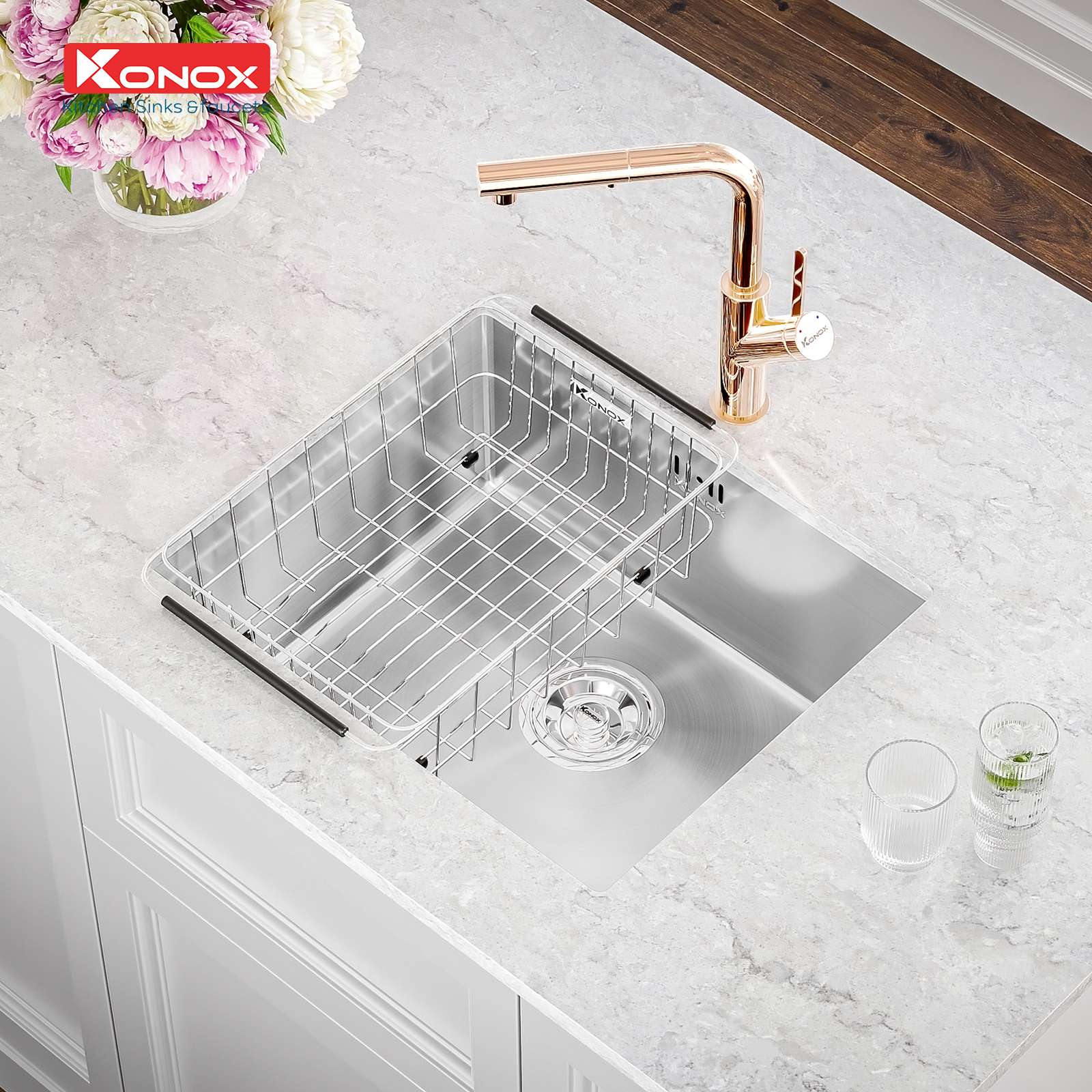 Chậu rửa Konox Cube 5444SU