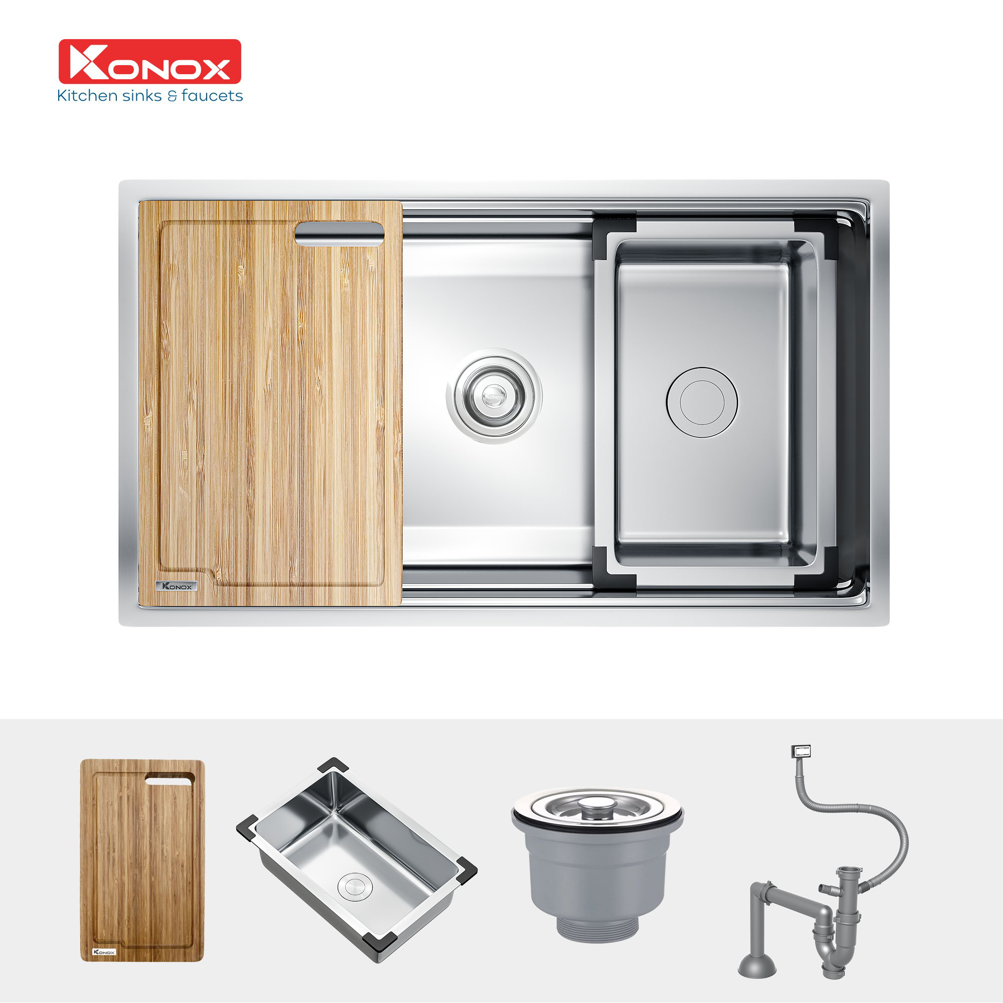 chau-rua-konox-kn7644su-1 Chậu rửa Konox KN7644SU