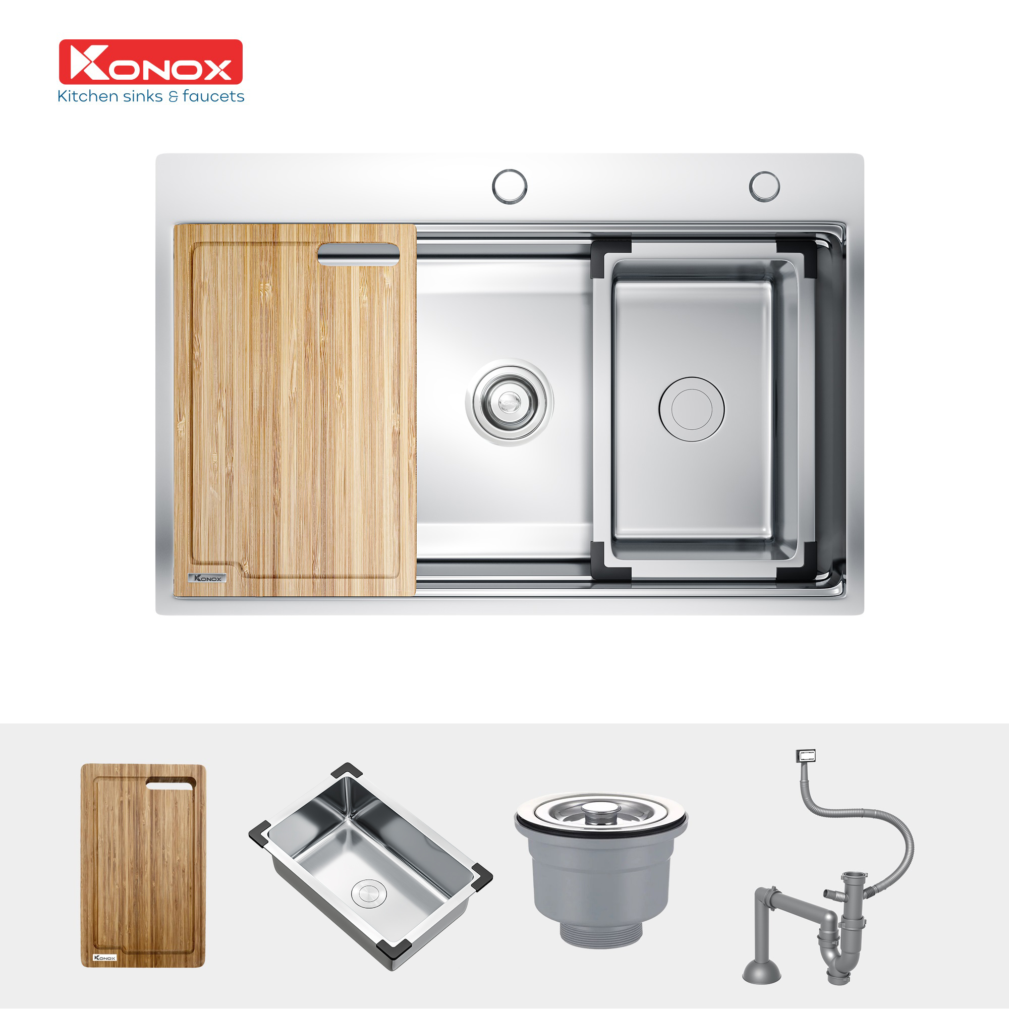 chau-rua-konox-kn7650ts-1 Chậu rửa Konox KN7650TS