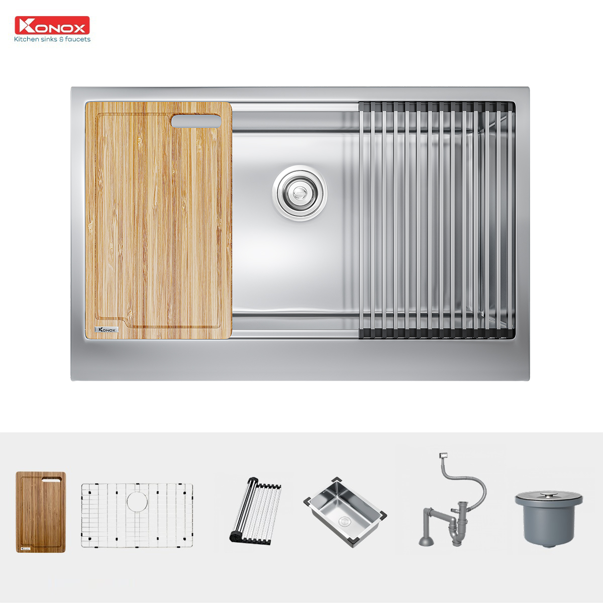 chau-rua-konox-kn8051as-retta-1 Chậu rửa Konox KN8051AS Retta