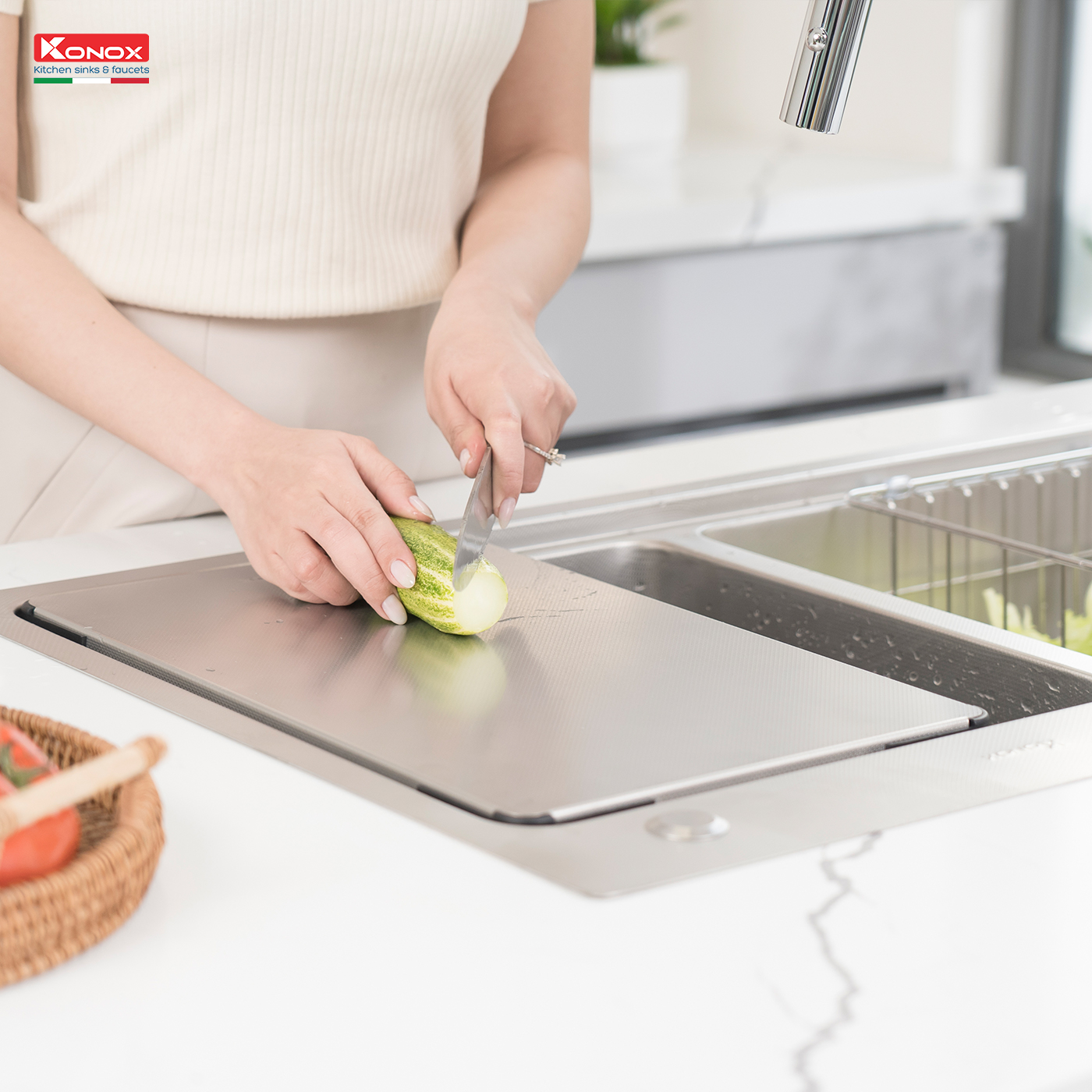 chau-rua-konox-kn8651td-dekor-13 Chậu rửa Konox KN8651TD Dekor