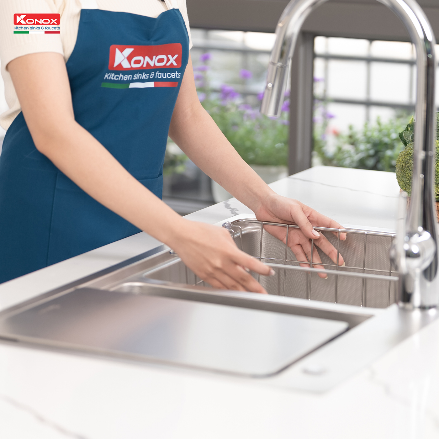 chau-rua-konox-kn8651td-dekor-6 Chậu rửa Konox KN8651TD Dekor